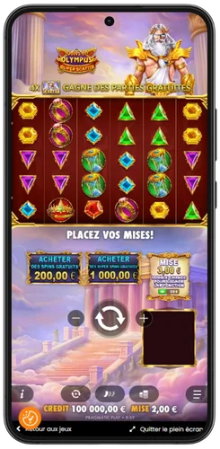 Achat des tours gratuits et des super tours dans Gates of Olympus Super Scatter